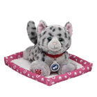 Promise Pets Ocicat Stuffed Animal with Pink Bed plush by Build-A-Bear