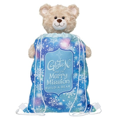 "Glisten and the Merry Mission" Toy Bear Carrier 