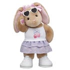 Pawlette Bunny Plush Strawberry Tank & Skirt Gift Set with Sunglasses plush by Build-A-Bear