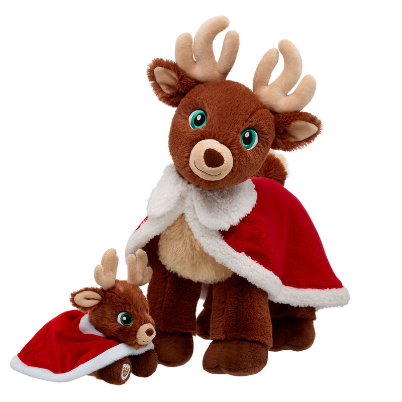 Santa's Reindeer Plush with Cape & Mini Beans&reg; Plush