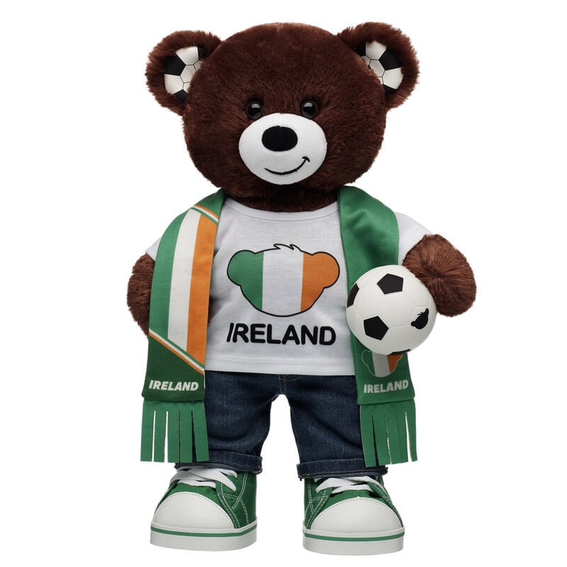 Let's Goal Bear Ireland Gift Set plush soft toy by Build-A-Bear
