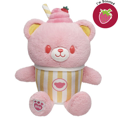 Strawberry Lemonade Bear Slushie Plushie Scented Gift Set