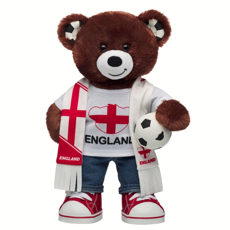 Let's Goal Bear England Gift Set plush by Build-A-Bear