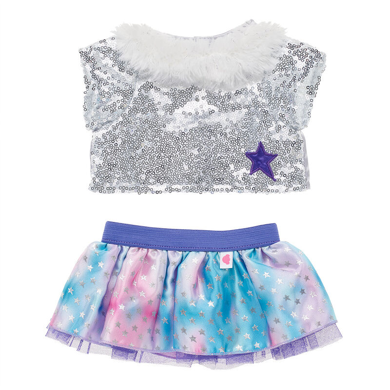 Honey Girls Sequin Top with Star Skirt