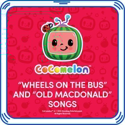CoComelon™ “Wheels on the Bus” and “Old MacDonald” Songs