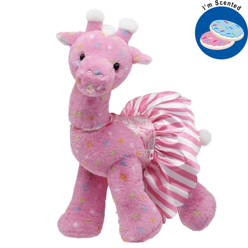 Pink Frosted Animal Cookie Giraffe Stuffed Animal Scented Gift Set plush by Build-A-Bear