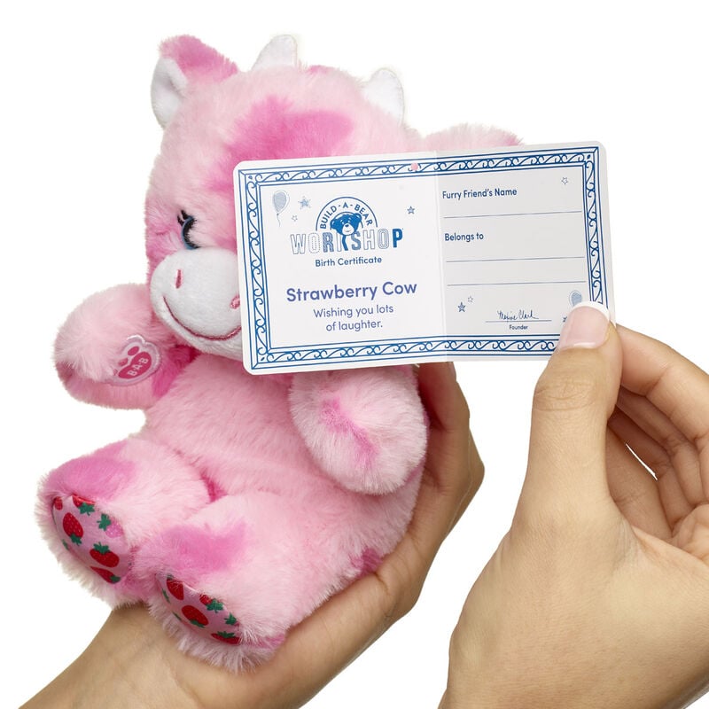 Mini Beans&reg; Strawberry Cow Stuffed Animal - Build-A-Bear Workshop&reg;