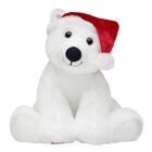 Playful Polar Bear Soft Toy Santa Gift Set