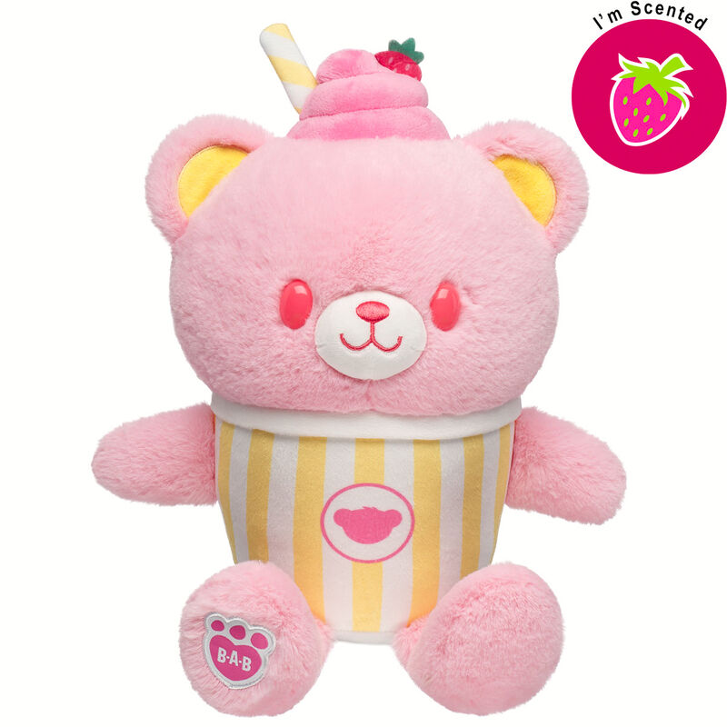 Strawberry Lemonade Bear Slushie Plushie Scented Gift Set plush by Build-A-Bear