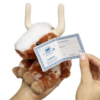 Build-A-Bear Mini Beans&reg; Highland Cow Soft Toy 