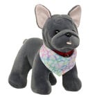 Promise Pets™ French Bulldog Soft Toy with Tie-Dye Hearts Bandana