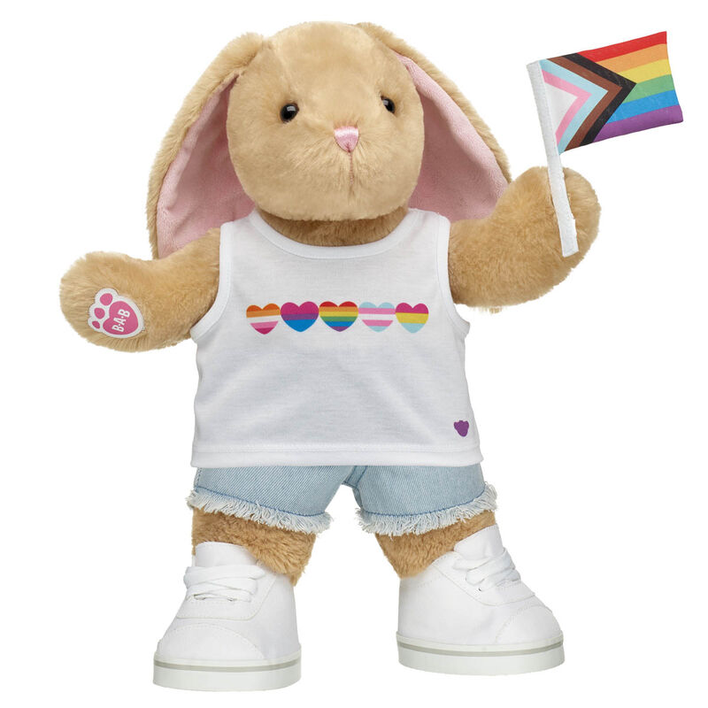 Pawlette&trade; Plush Bunny Pride Flag Gift Set - Build-A-Bear Workshop&reg;