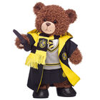 Harry Potter Bear Hufflepuff Gift Set with House Robe, Scarf, Hogwarts Skirt & Wand