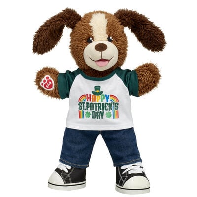 Playful Pup Soft Toy "Hug Me for Luck" Gift Set