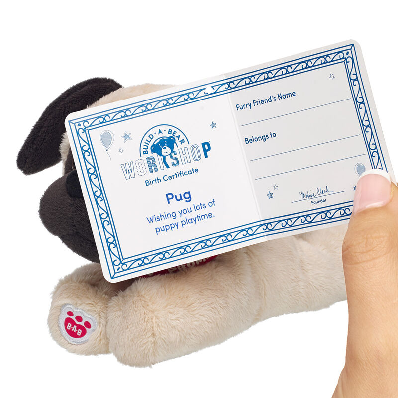 Build-A-Bear Mini Beans Promise Pets Pug Stuffed Animal plush by Build-A-Bear