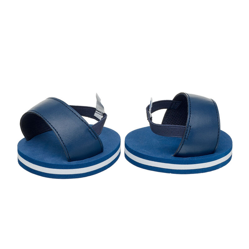 Plush Blue Slide Sandals - Build-A-Bear Workshop&reg;