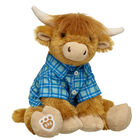 Shaggy Highland Cow Stuffed Animal Blue Shirt Gift Set - Build-A-Bear Workshop®