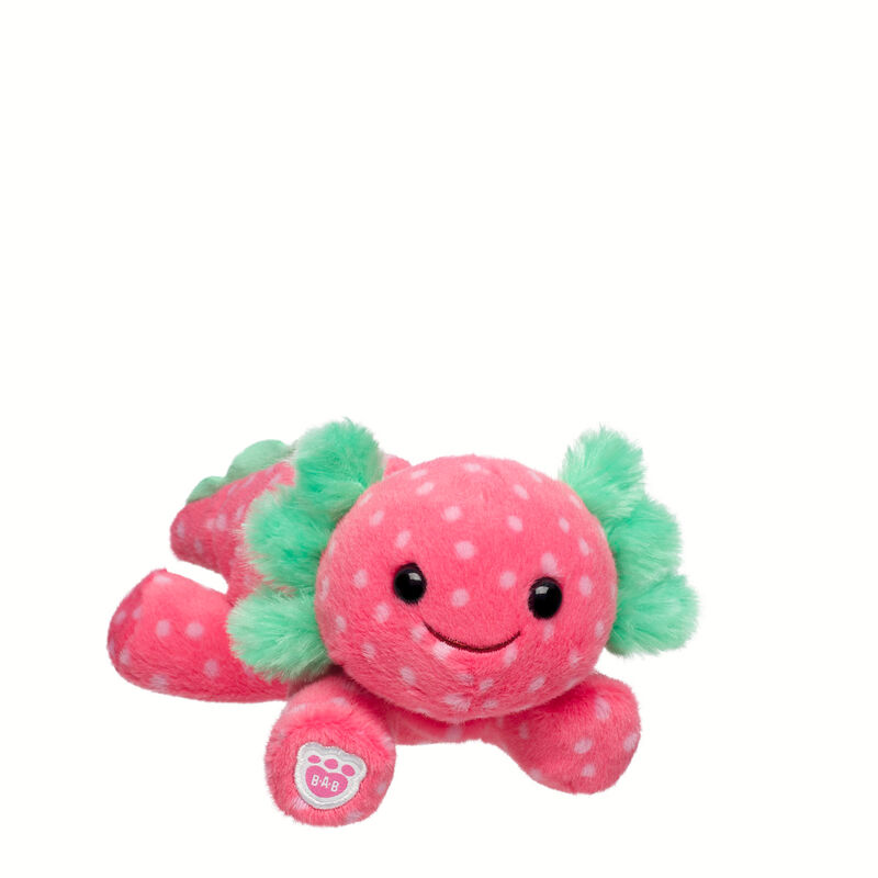 Build-A-Bear Mini Beans Strawberry Axolotl Stuffed Animal plush by Build-A-Bear