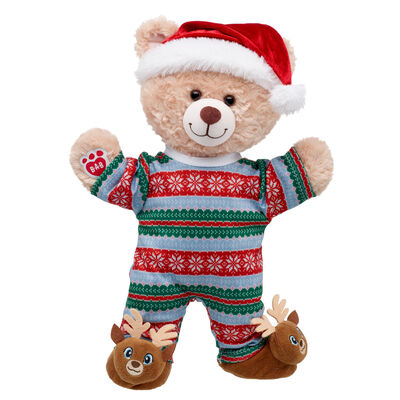 Happy Hugs Teddy Bear Santa PJs Gift Set