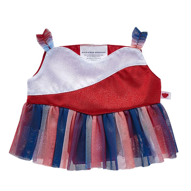 Red, White & Blue Ice Skating Dress