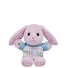 Build-A-Bear Mini Beans Pink Gingham Pawlette Bunny Plush with Happy Easter T-Shirt plush by Build-A-Bear