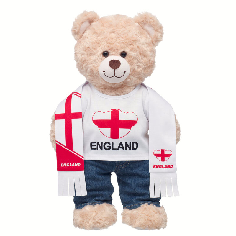 England Scarf and T-Shirt Set by Build-A-Bear