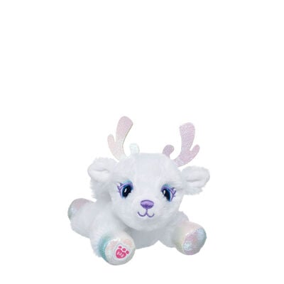 Mini Beans&reg; Vanilla Frost Glisten Reindeer Plush