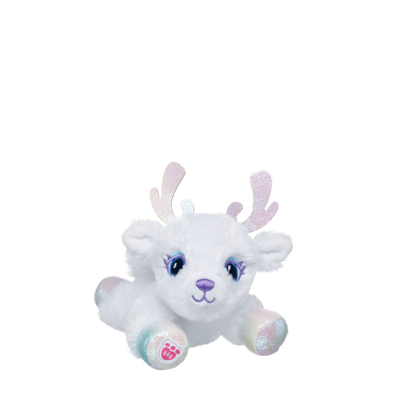 Mini Beans Vanilla Frost Glisten Reindeer Plush by Build-A-Bear