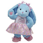 Blue Gingham Pawlette Bunny Plush Sequin Dress Gift Set plush by Build-A-Bear