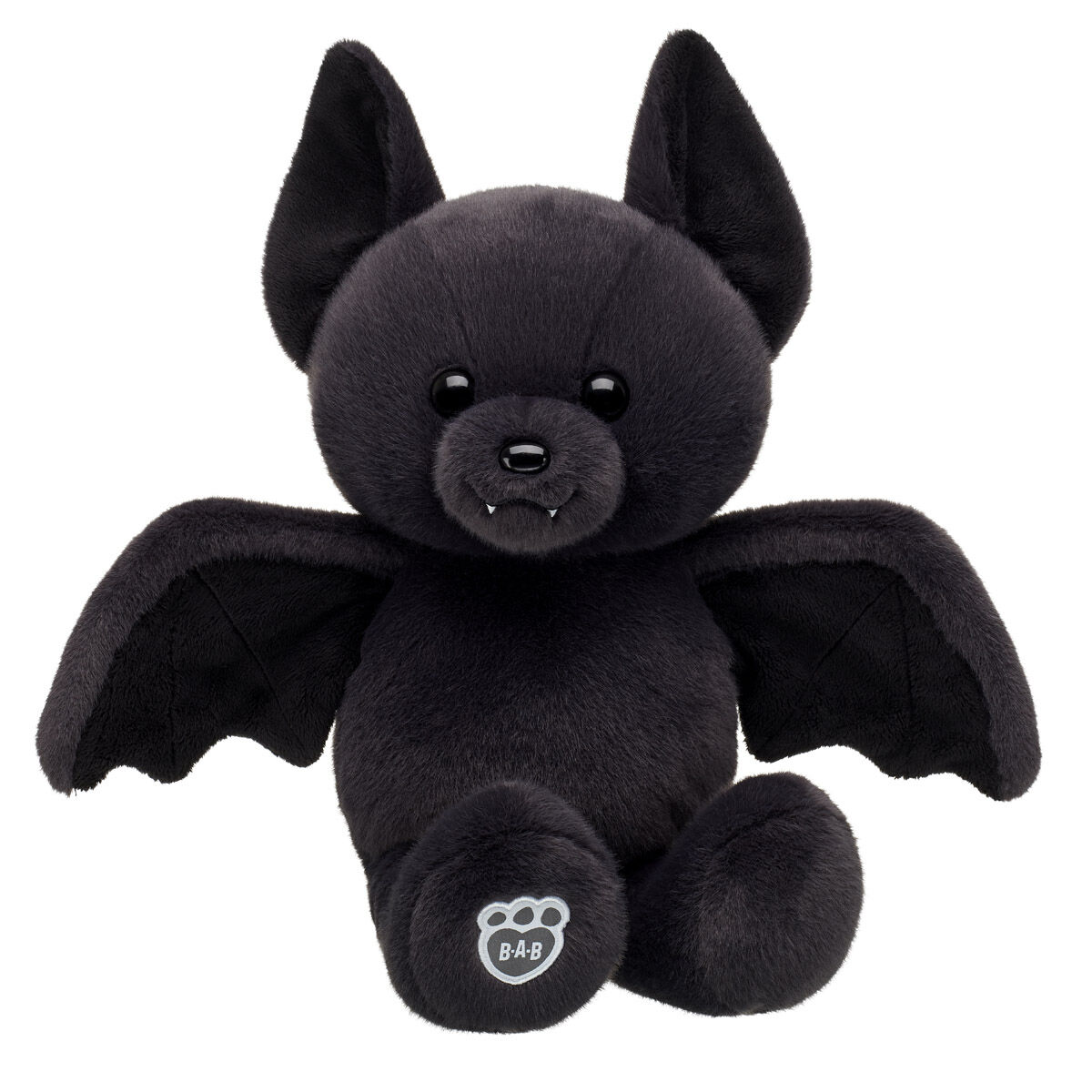 Build-A-Bear Posable Bat Soft Toy Stuffed Animal in Grey