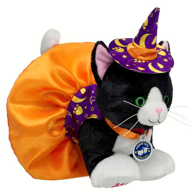 Promise Pets&trade; Tuxedo Cat Soft Toy Halloween Witch Gift Set