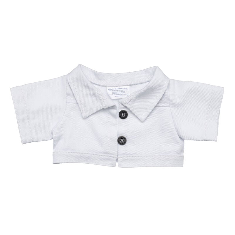 White Denim Jean Jacket by Build-A-Bear