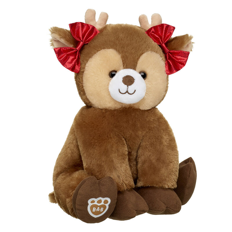 Online Exclusive Deer Stuffed Animal Red Bows Gift Set - Build-A-Bear Workshop®