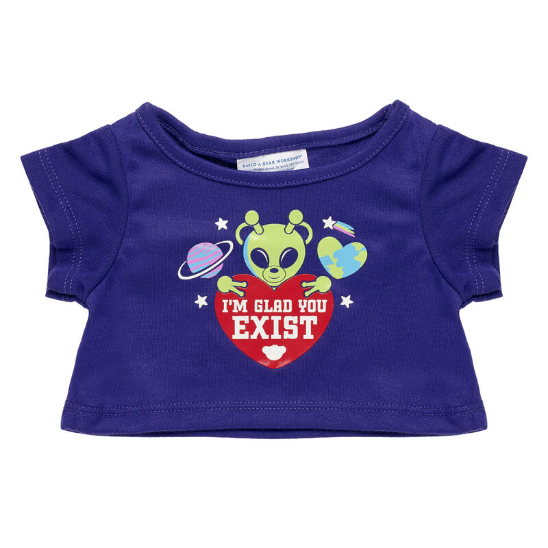 "I'm Glad You Exist" T-Shirt for Stuffed Animals - Build-A-Bear Workshop&reg;