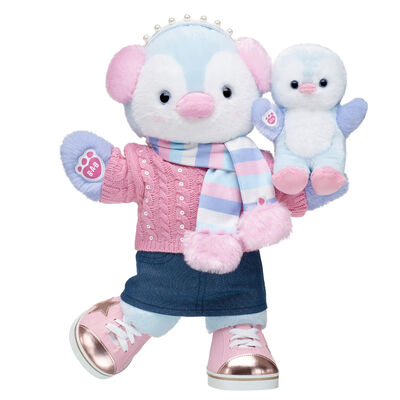 Posh Penguin Soft Toy Winter Gift Set with Mini Bean®