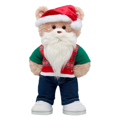 Happy Hugs Teddy Bear Santa Claus Gift Set