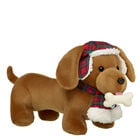 Promise Pets™ Dachshund Stuffed Animal Tartan Gift Set with Bone - Build-A-Bear Workshop®