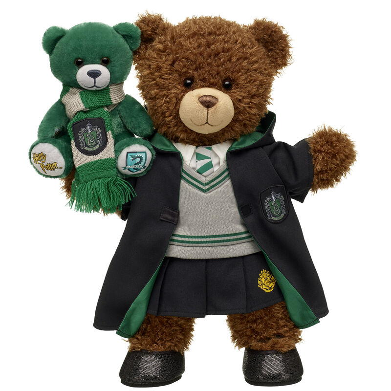 HARRY POTTER™ Teddy Bear and SLYTHERIN™ Mini Teddy Bear - Build-A-Bear Workshop®