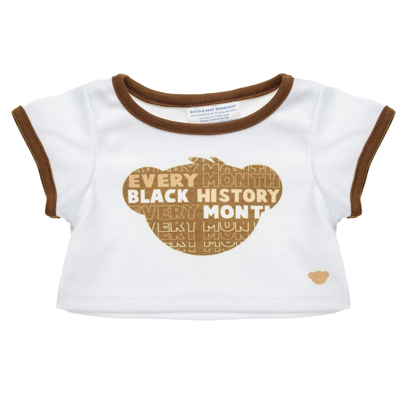 "Black History Every Month" T-Shirt for Stuffed Animals - Build-A-Bear Workshop&reg;