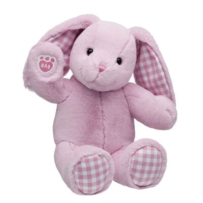 Pink Gingham Pawlette&trade; Bunny Plush