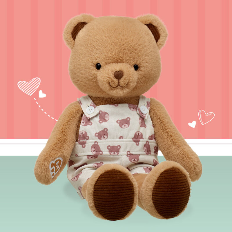 Online Exclusive Sweethearts Beloved Brown Teddy Bear Overalls Gift Set - Build-A-Bear Workshop&reg;