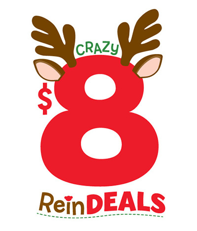 Crazy 8 Reindeals logo