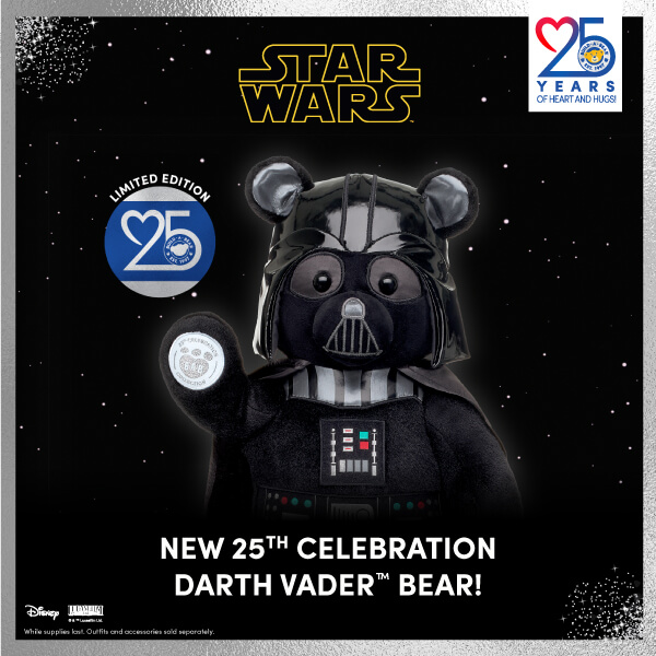 Darth Vader - Star Wars - Build-A-Bear 25th Anniversary Collection