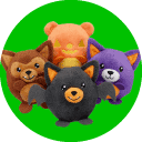 Halloween surprise egg and furry friends