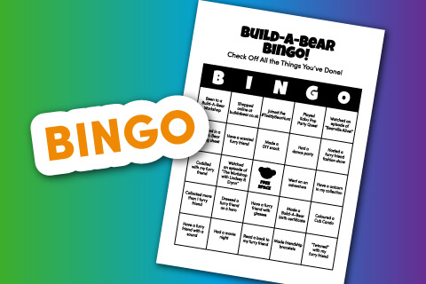 Build-A-Bear Logo with Bingo sheet