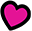 a pink heart