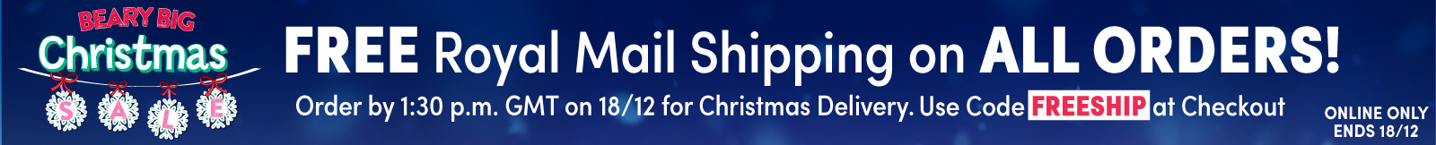 Free Shipping Free Shipping on All Orders - Order by 11am CT on 12/16 for Christmas Delivery. Use code FREESHIP at Checkout