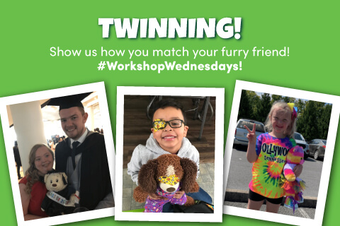 Show us how you match your furry friend - Photos of people posing with bears