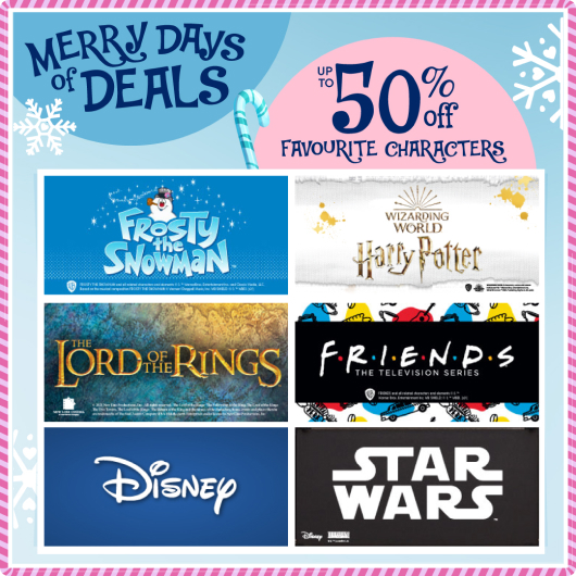 Up to 50% OFF Favorite Characters