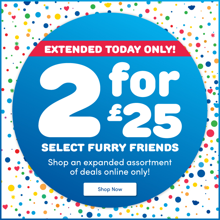 Select Furry Friends 2 for &pound;25 for National Teddy Bear Day